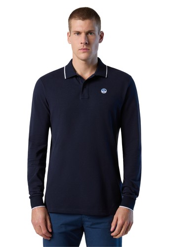 Polo uomo manica lunga - manica, cotone
