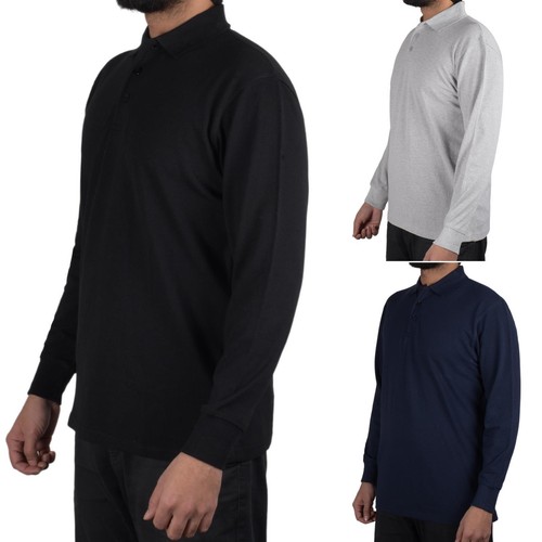 Polo uomo manica lunga casual