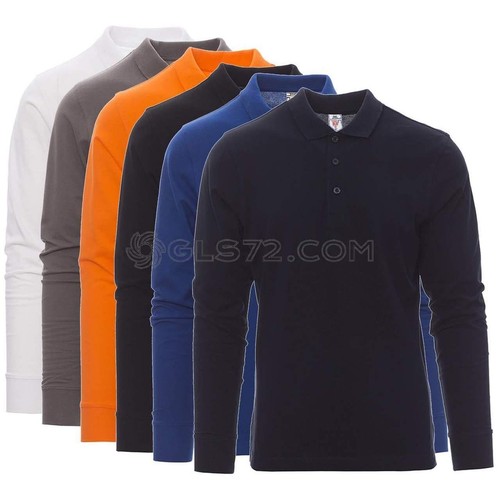 Polo manica lunga cotone - polo,