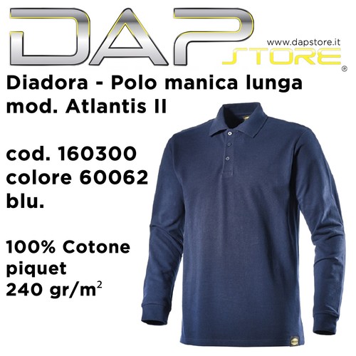 Diadora polo manica lunga - manica,