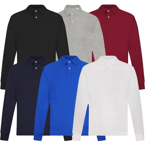 Polo uomo manica lunga casual
