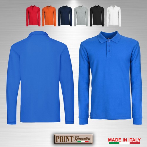 Polo manica lunga multicolore